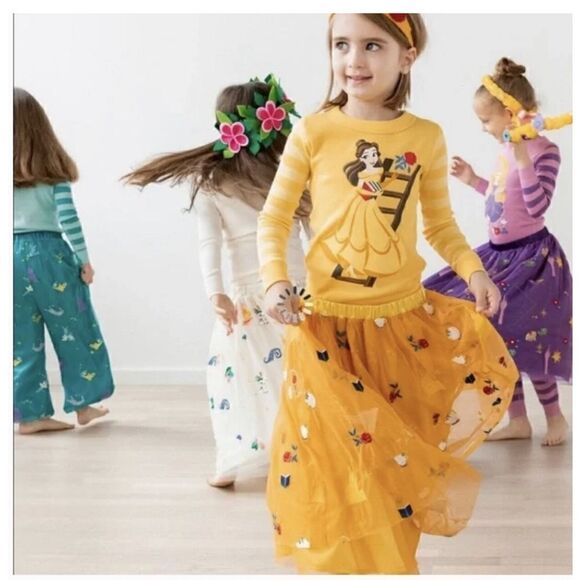 Hanna Andersson Beauty and The Beast Tulle Skirt Sz M (6-8) - Picture 1 of 6